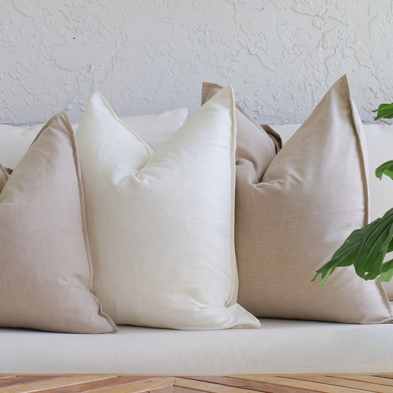 Aditya Birla Linen, Beige, Square 18"