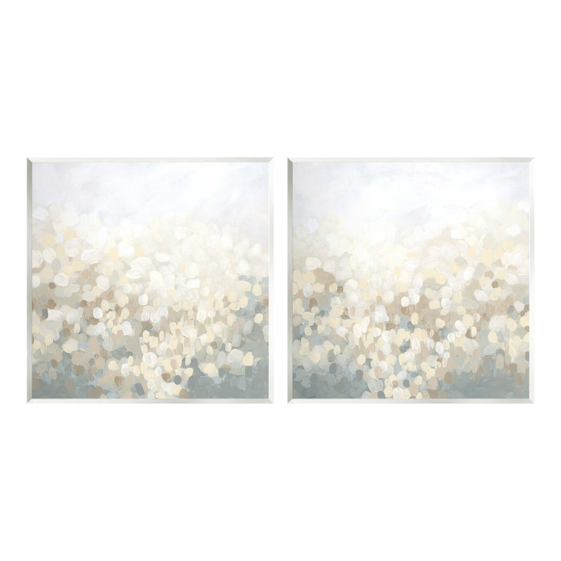 «Subtle Speckled Landscape», ensemble de 2 plaques murales par June Erica Vess