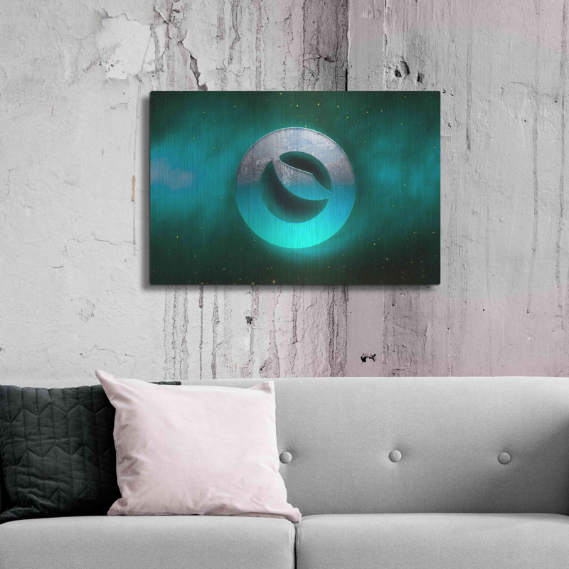 "Cosmic Crypto Luna" par Valentyn Artemenko, H 24 po x l 36 po