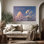 Art mural en toile tendue grand format à dégagement doux - Décoration de salon, de chambre à coucher ou de bureau