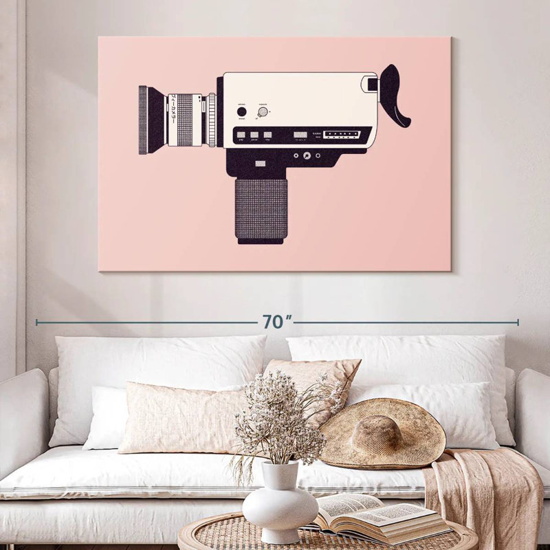 Senne Super 8 Camera, 34" H x 51" W