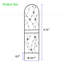 Paquet de 2 treillis de jardin en métal 71 po x 19,7 po antirouille pour plantes grimpantes déco papillon