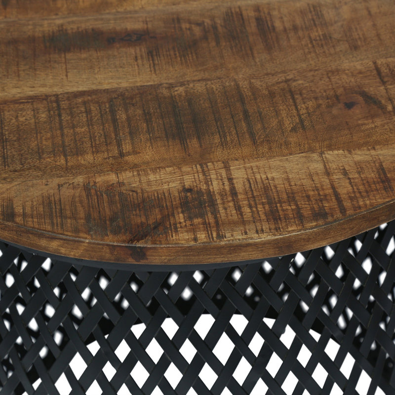 Solid Wood Top End Table