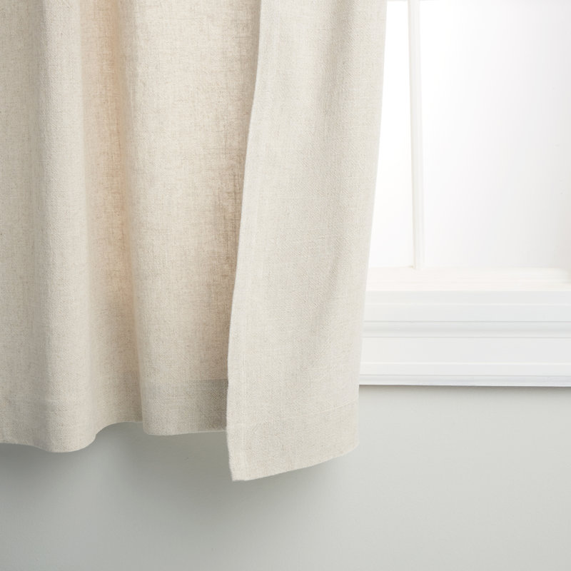 Vincenzo Semi Sheer Single Curtain Panel, 54" W x 84" L