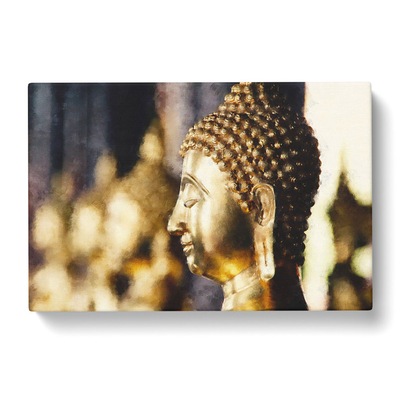 Buddha Statue Vol.5 - Wrapped Canvas Print, 50cm H x 76cm W x 3cm D
