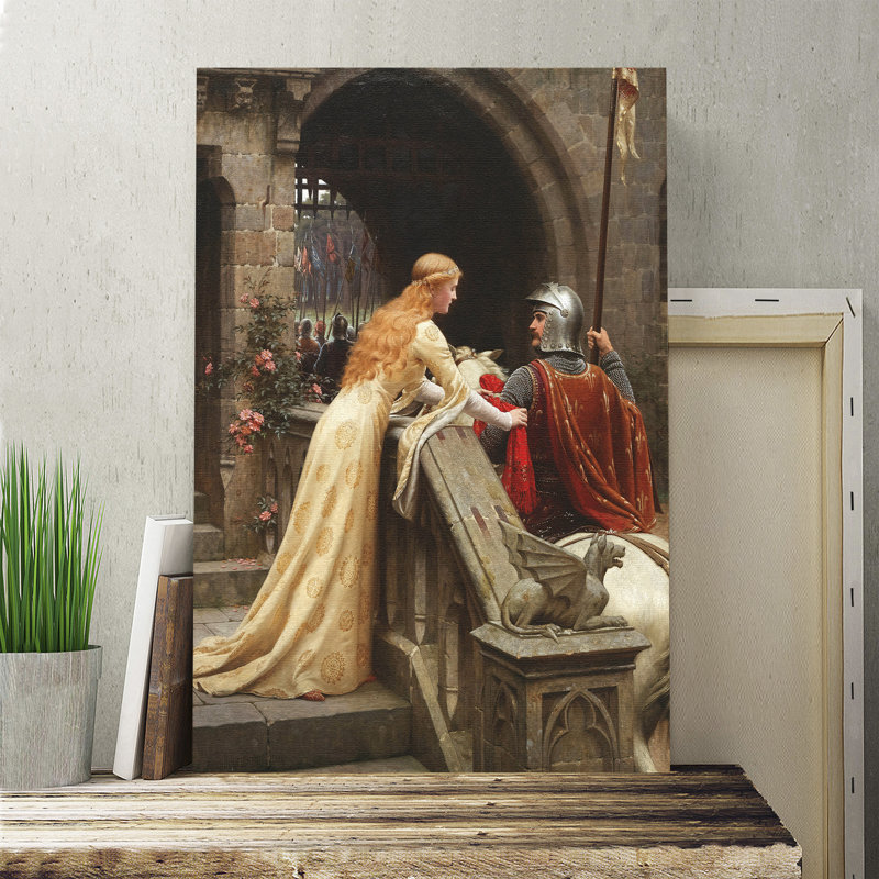 God Speed by Edmund Leighton - Wrapped Canvas Painting, 60cm H x 40cm W