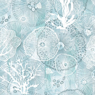 Papier peint abstrait marine