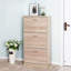 Armoire de rangement pour chaussures à 3 tiroirs, range-chaussures en bois à 3 niveaux pour vestibule