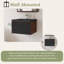 24'' Wall Mounted Single Bathroom Vanity With Black Quartz Sand Basin-1326363319