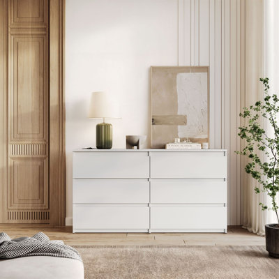 138.3 cm W Chest of 6 Drawers