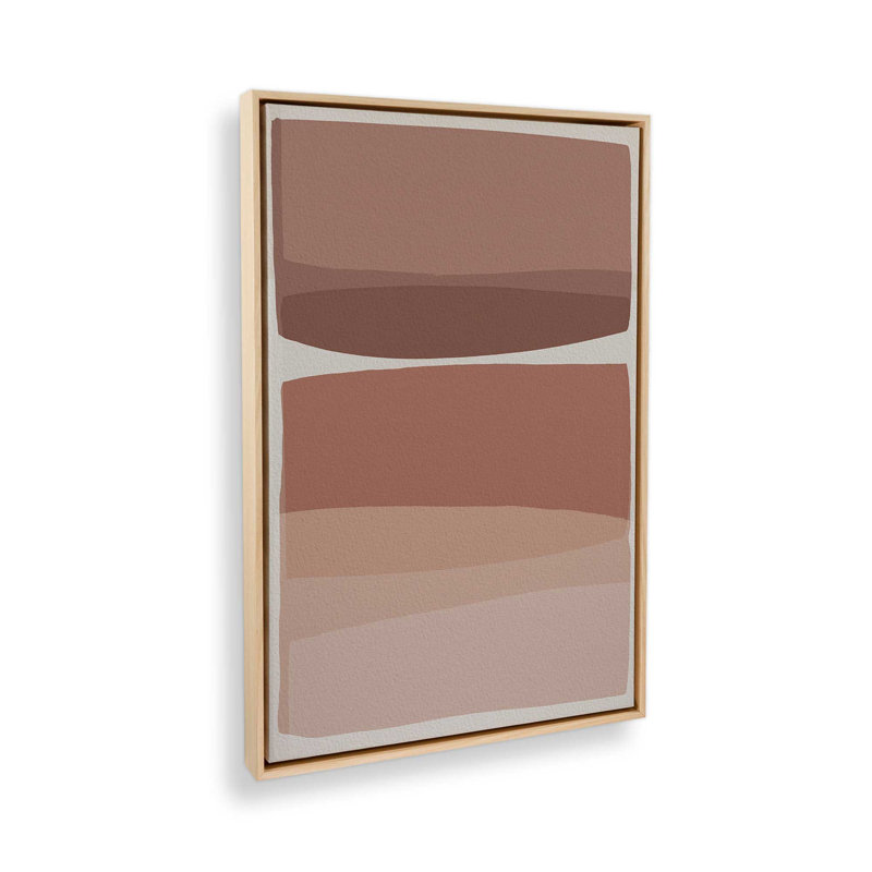«Modern Blush» par Garima Dhawan, impression, Tanné, Cadre flottant, H 16 po x l 12 po