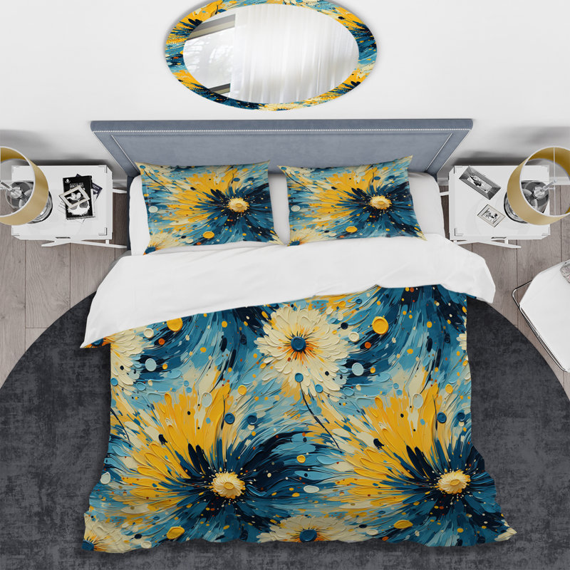 Ensemble de housse de couette Popart Doodle Explosion I, Housse de couette pour très grand lit et 2 très