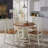 Wisser Oak and Rubbed Off-White 5-Piece Dining Set