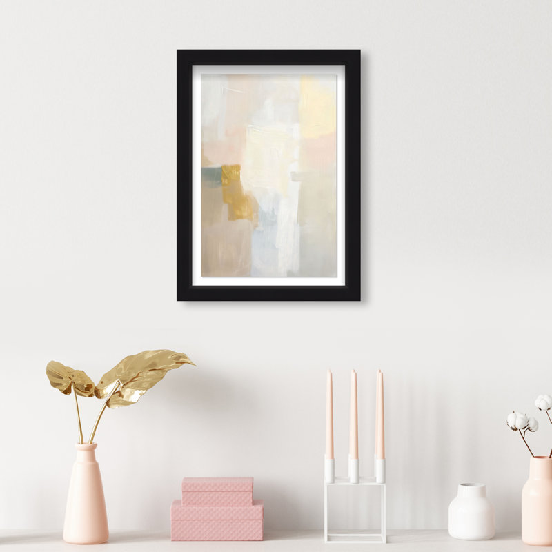 Pastel Embers II Shadowbox Abstract Print by Oliver Gal, Black Frame, 10 x 15, 16.5"H x 11.5"W, Black Frame