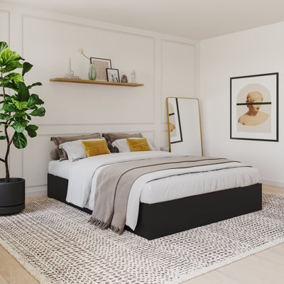 Lit plateforme avec rangement Dunton