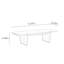 Table basse en bois massif au design rétro