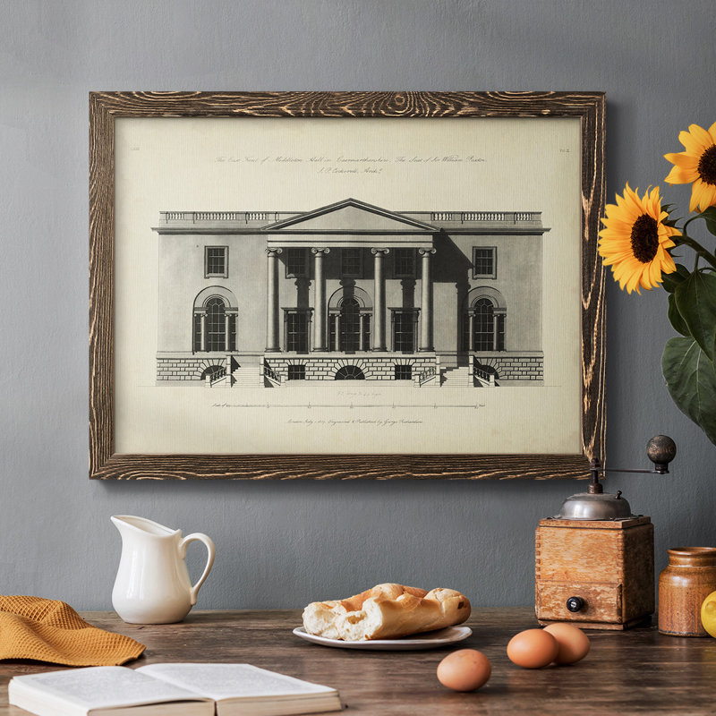 Richardson Architecture I, reproduction d'art sur toile, Noyer, H 14 po x l 20 po x P 1,5 po