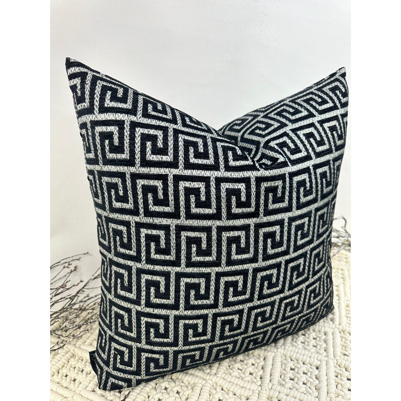 Abstract Black Square Cushion Cover
