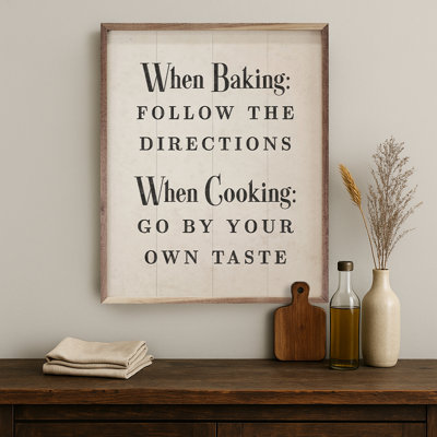 When Baking