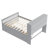 Full Size Storage Bed with Bookcase Headboard, 4 Drawers, Hidden Compartments, No Box Spring Needed-1582821401
