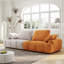 Canapé 86,6 places à deux places avec suède jaune, hauteur d'assise améliorée pour un confort et un style modernes-54880284