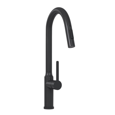 Modern Matt Black Pull-Down Faucet For Efficient Use - 18.57 18.57" Kitchen With Flexible Hose