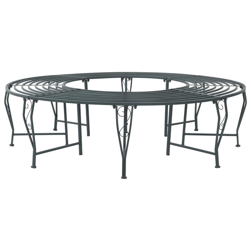 Outdoor Bench, Silver Grey