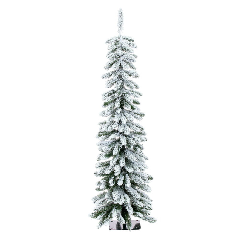 Vickerman 7.5' x 22" Snowy Flocked Alpine 429Tips, 4.5'