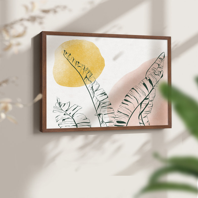 «Summer Warmth II», reproduction encadrée, H 8 po x l 10 po, Noyer