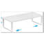 Ensemble de 1 étagère à épices extensible blanche, étagère de rangement réglable