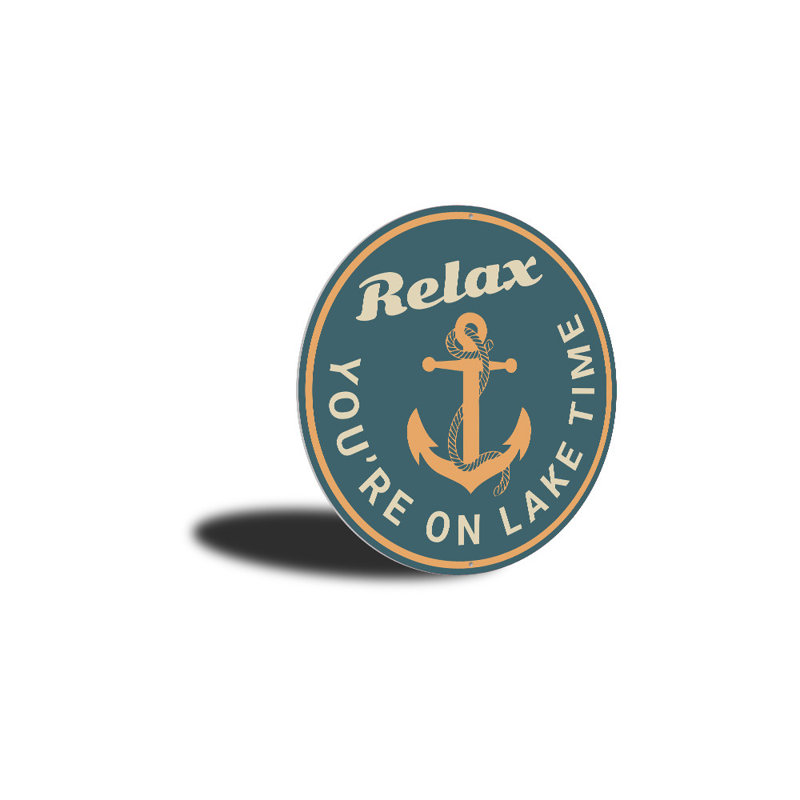 Panneau en aluminium Relax Lake Time, H 18 po x l 18 po x P 0,06 po