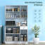 Armoire de cuisine 71 po, armoire de rangement haute avec support pour micro-ondes Kitchen Pantry-2119132759