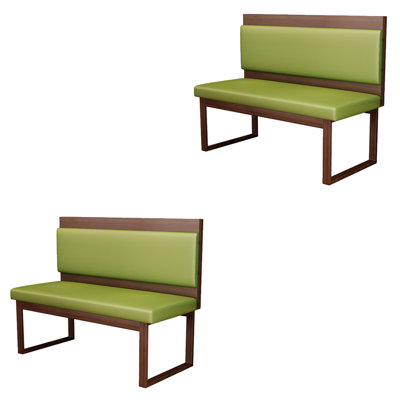 Banc rembourré en similicuir Retro Light Luxury