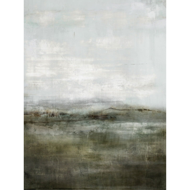 Shaky Horizon Print by James McAllen, 53" H x 40" W x 1.5" D, Knife Gel