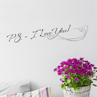 Ps.-i love you ! décalcomanie murale