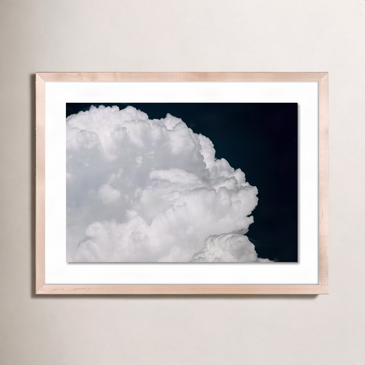 Michael Schauer "Cumulus" Print, 18" H x 24" W x 1.5" D, Natural
