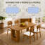 Ensemble de table de salle à manger pour 6 personnes Modern Modern Farmhouse-132790253-132790251