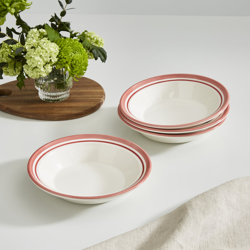 Portmeirion, Potters Stripe - Soup Plate, Red