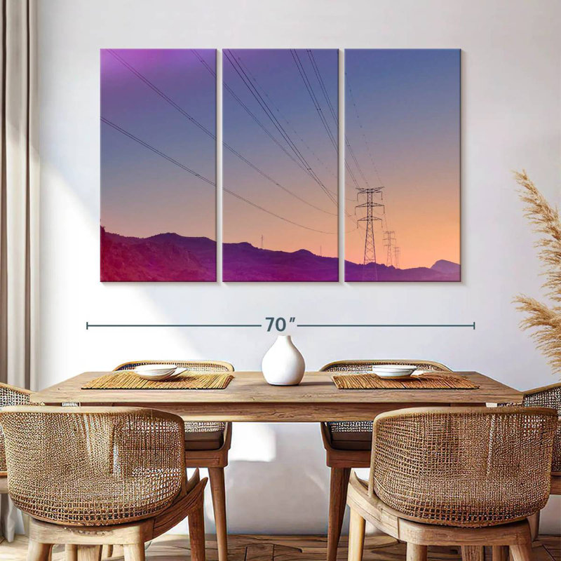 Lilie Power Lines, 42" H x 65" W