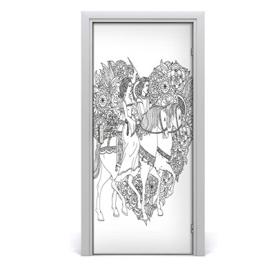 Man And Woman Door Decal
