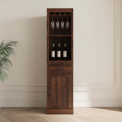 armoire à vin modulaire avec tablettes de rangement et huche pour salle à manger