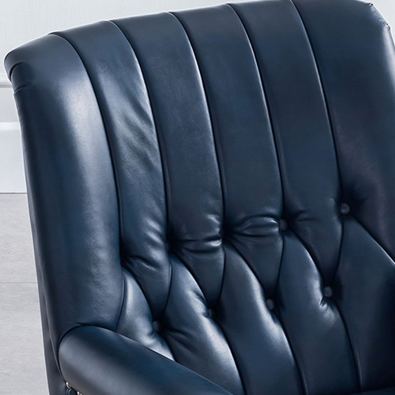 Fauteuil inclinable simple en similicuir, Rouge vin