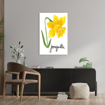 Illustration de jonquille jaune, nature, fleur de jonquille