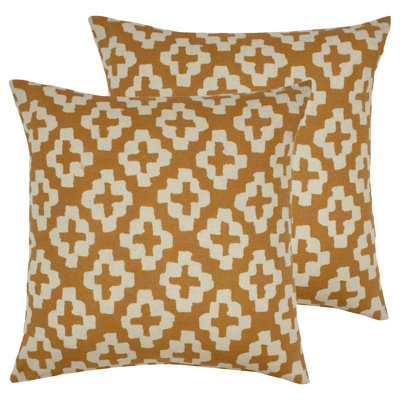 Geometric Square Cushion