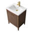 Ensemble de meuble-lavabo sur pied lavabo simple 24 po avec plateau en céramique blanche-105208965-105208973-119711649