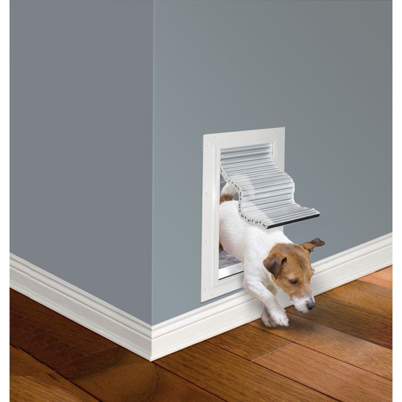 Small Aluminum Frame Pet Door with Magnetic Lock