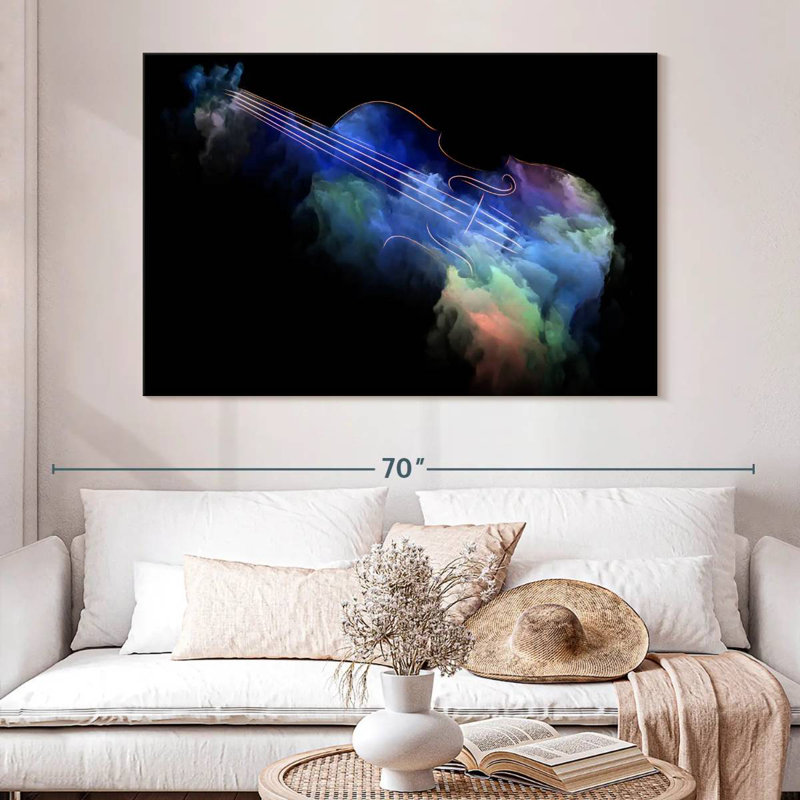 Abarca Abstract Violin, 34" H x 51" W