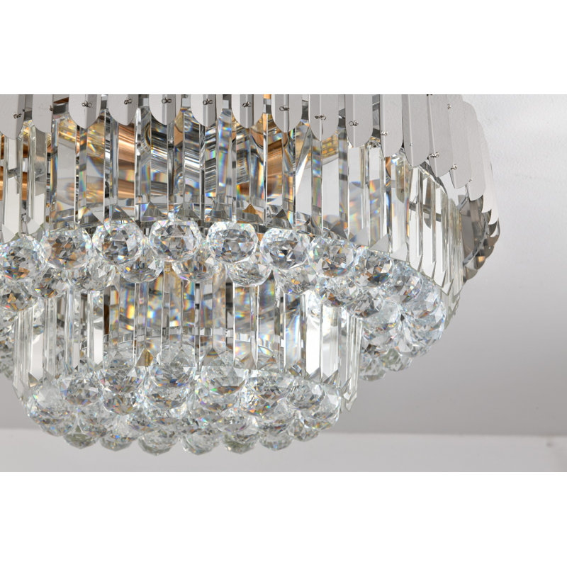 Brighouse Crystal Flush Mount, Chrome