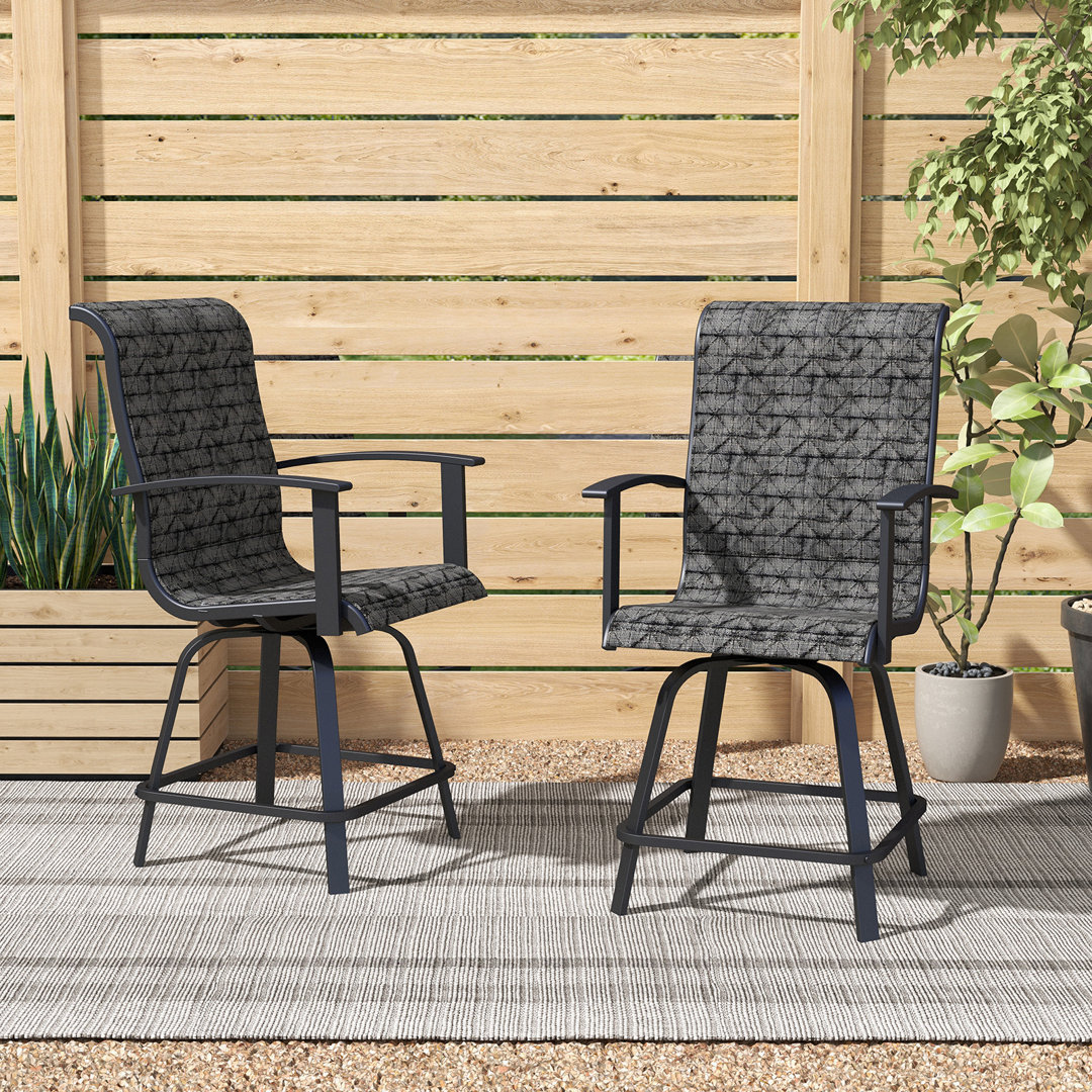 Emaleah Swivel 24.41'' Counter Stool Winston Porter 