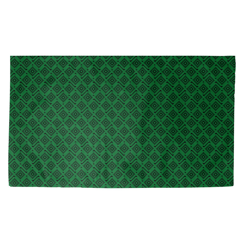 Tapis d’intérieur pour porte carrée Avicia, Vert, Rectangle 5 pi 2 1/2 po x 7 pi 2 po